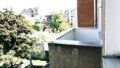 Blick auf Balkon